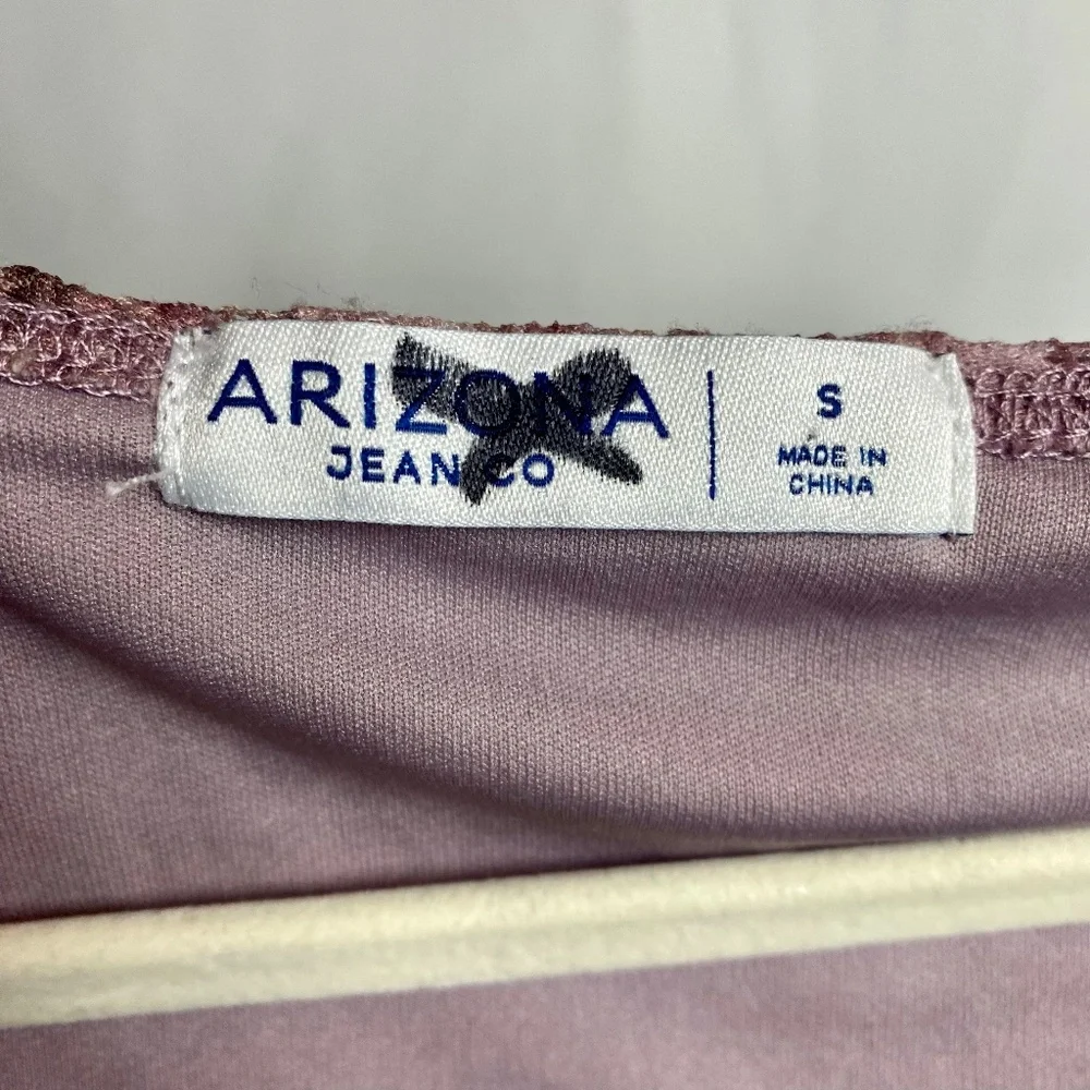 💙5/$15 Arizona Jean Company Y2K Coquette Pink Floral Butterfly Long Sleeve Small